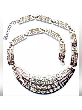 Luxury Statement Bridal Jewelry Set Necklace and Bracelet